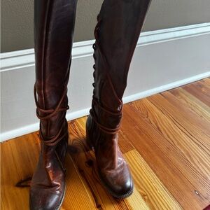 Freebird Chestnut Lace-Up Boots